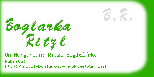 boglarka ritzl business card